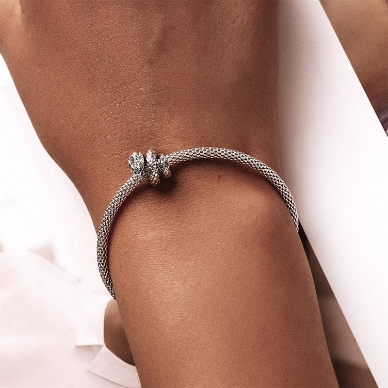 VOROCO Store Charm 925 Sterling Silver Bracelet Necklace Pendant Bead Charms Jewelry Gift for Women Mother Daughter Grandma Family Friends - Image 3